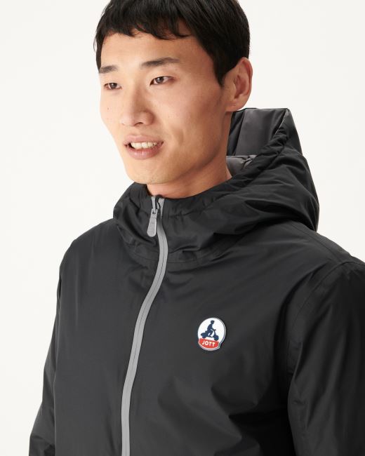 Jott Noir/Anthracite Extreme Cold Hooded Reversible Down Jacket Aspen