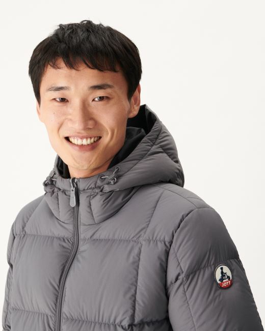 Jott Noir/Anthracite Extreme Cold Hooded Reversible Down Jacket Aspen