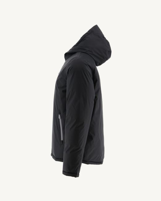Jott Noir/Anthracite Extreme Cold Hooded Reversible Down Jacket Aspen