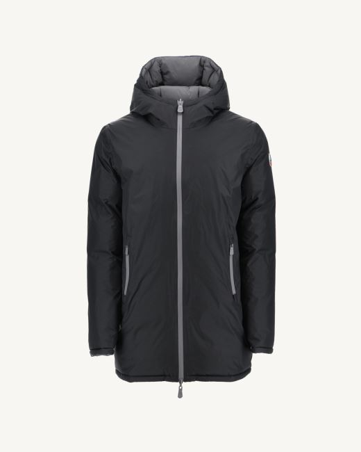 Jott Noir/Anthracite Extreme Cold Reversible Hooded Down Jacket Toronto