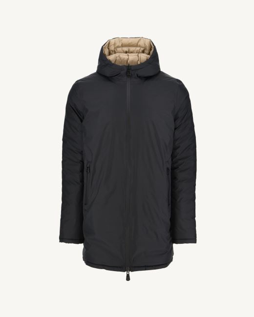 Jott Noir/Beige Reversible Light Puffer Jacket Amsterdam