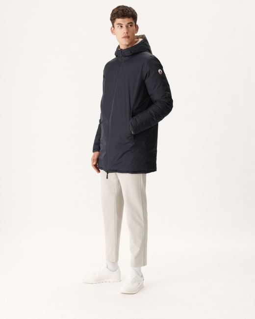 Jott Noir/Beige Reversible Light Puffer Jacket Amsterdam