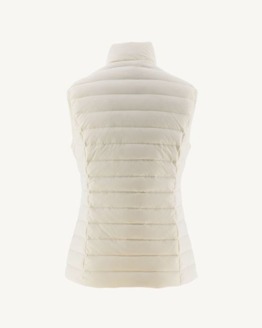 Jott Off-White Grenada Stretch Sleeveless Puffer Jacket