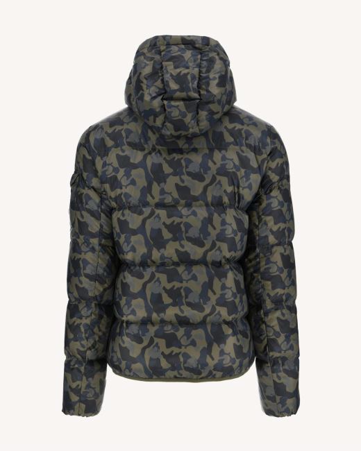 Jott Print Militaire Extreme Cold Hooded Down Jacket Java