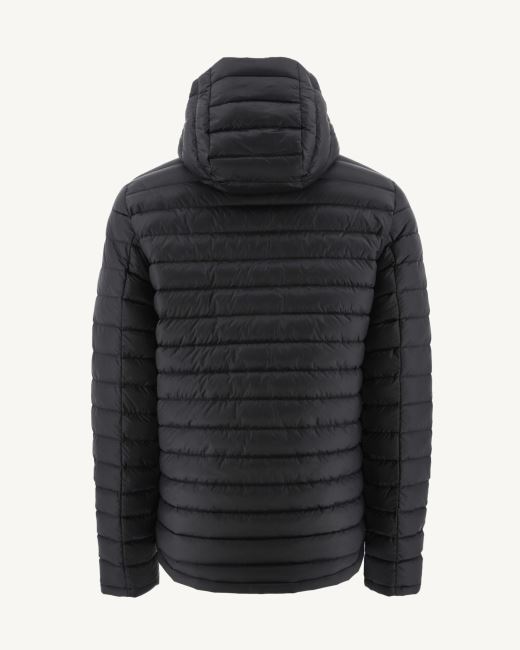 Jott Print Militaire/Noir Reversible Hooded Puffer Jacket Bergen