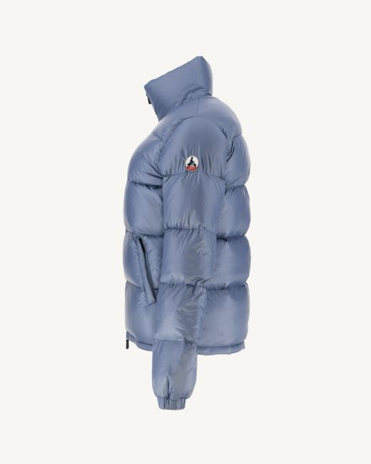 Jott Quilted Down Jacket Washed Blue Cardiff