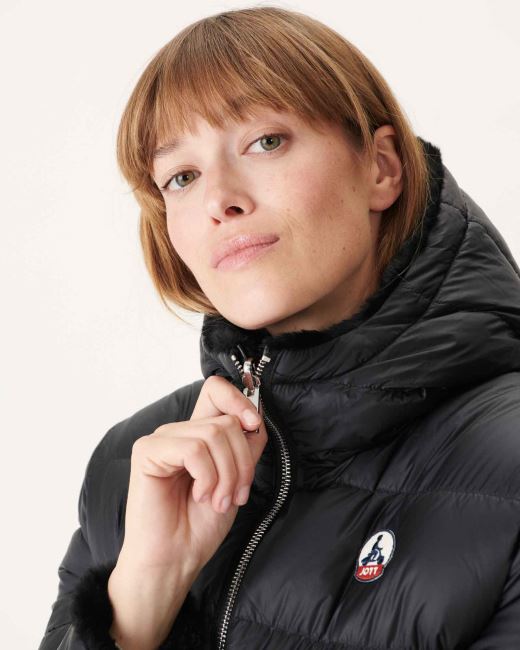 Jott Reversible Down Jacket Black Gala