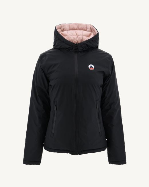 Jott Reversible Down Jacket Black/Light Pink Vienne