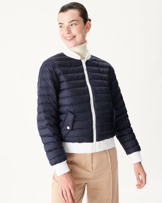 Jott Reversible Down Jacket Blanc/Marine Hanoi