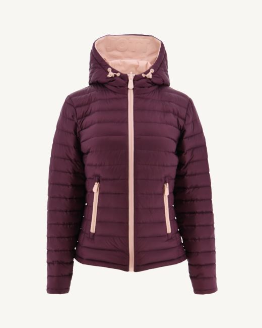 Jott Reversible Down Jacket Light Pink/Aubergine Vienne