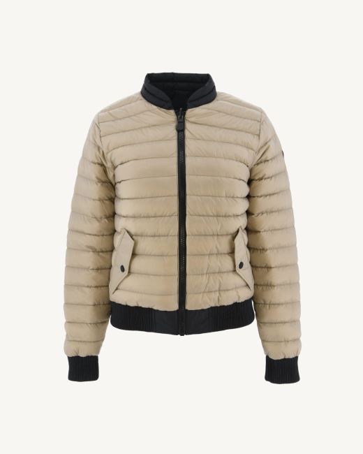 Jott Reversible Down Jacket Noir/Beige Hanoi
