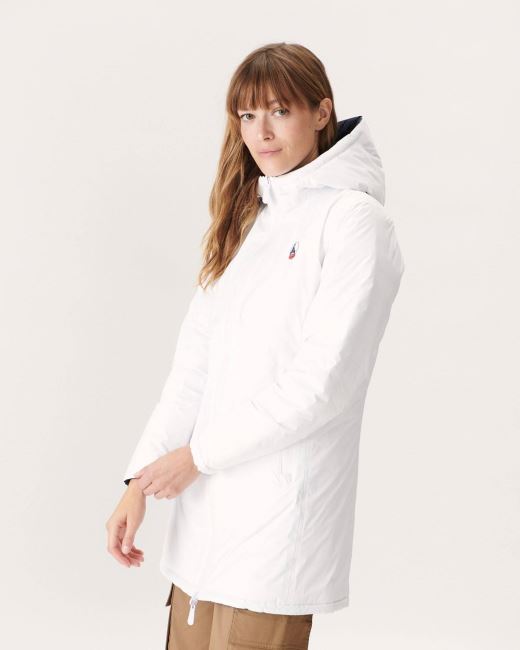 Jott Reversible Light Down Jacket Blanc/Marine Moscou