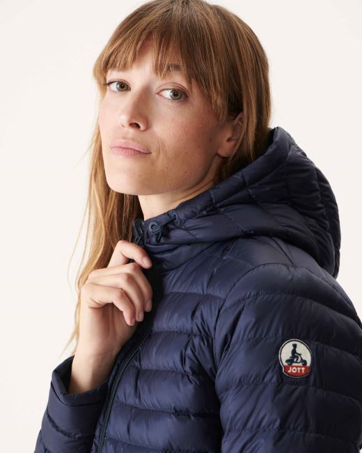Jott Reversible Light Down Jacket Marine Moscou
