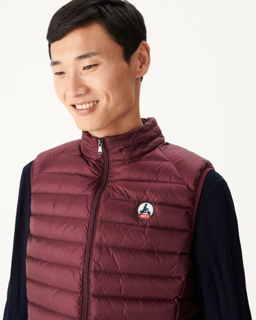 Jott Sleeveless Down Jacket Aubergine Tom