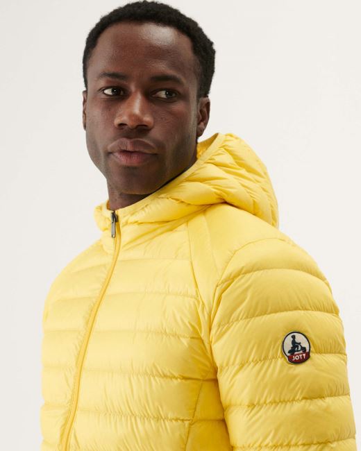 Jott Soft Yellow Lightweight Down Jacket Nico