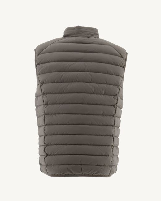 Jott Taupe Arafo Stretch Sleeveless Puffer Jacket