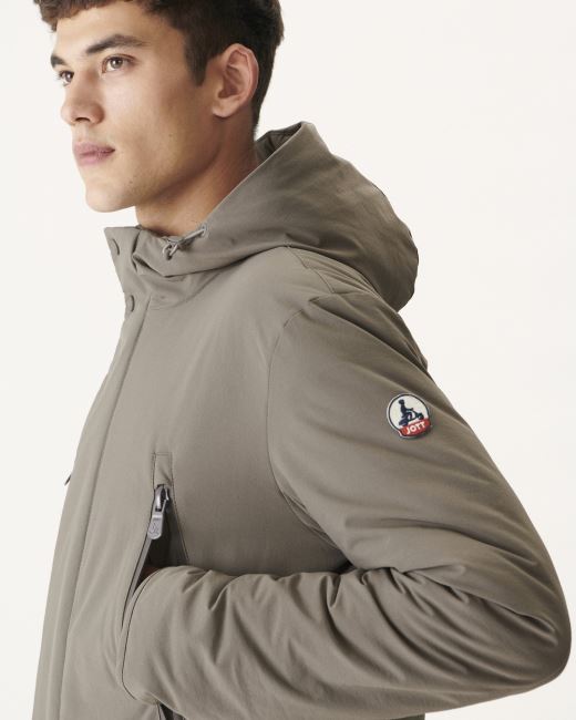 Jott Taupe Down Jacket Iceberg