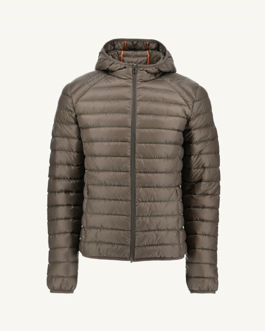 Jott Taupe Lightweight Down Jacket Nico