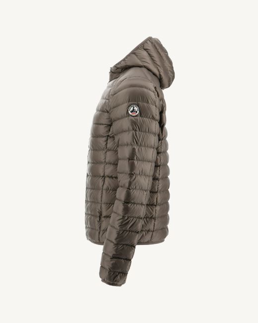 Jott Taupe Lightweight Down Jacket Nico