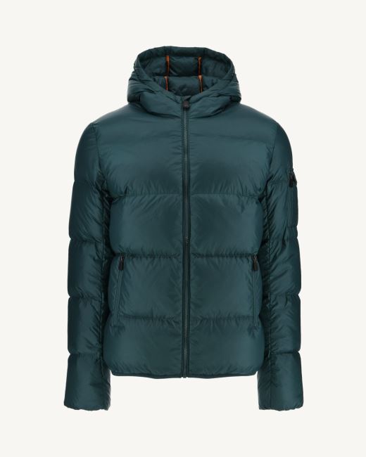 Jott Vert Fonce Extreme Cold Hooded Down Jacket Java
