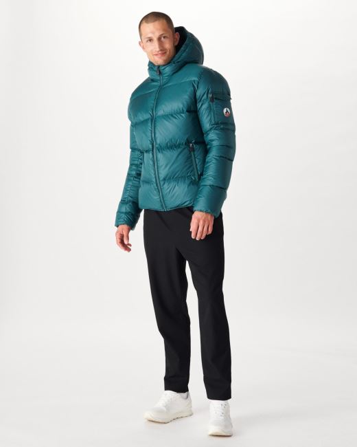Jott Vert Fonce Extreme Cold Hooded Down Jacket Java