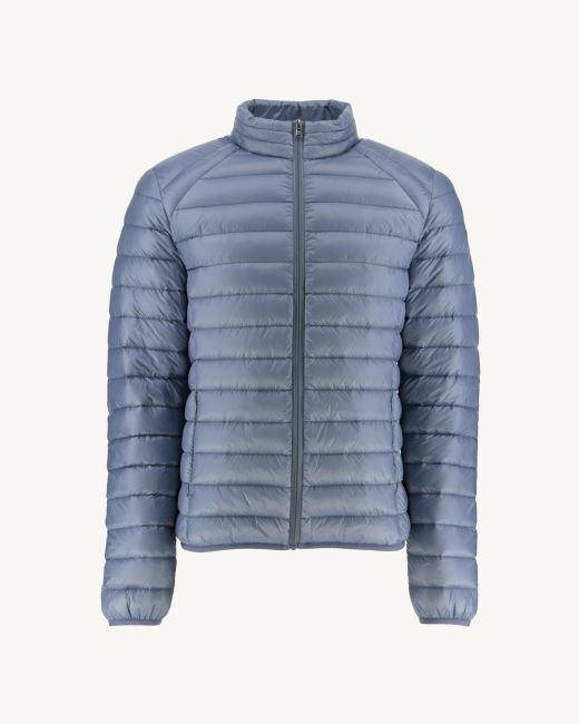 Jott Washed Blue Lightweight Down Jacket Mat