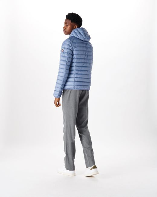 Jott Washed Blue Lightweight Down Jacket Nico