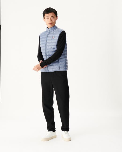 Jott Washed Blue Sleeveless Down Jacket Tom