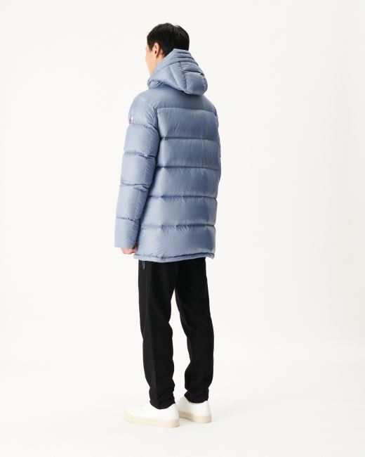 Jott Washed Blue Warm Hooded Down Jacket Dakhla