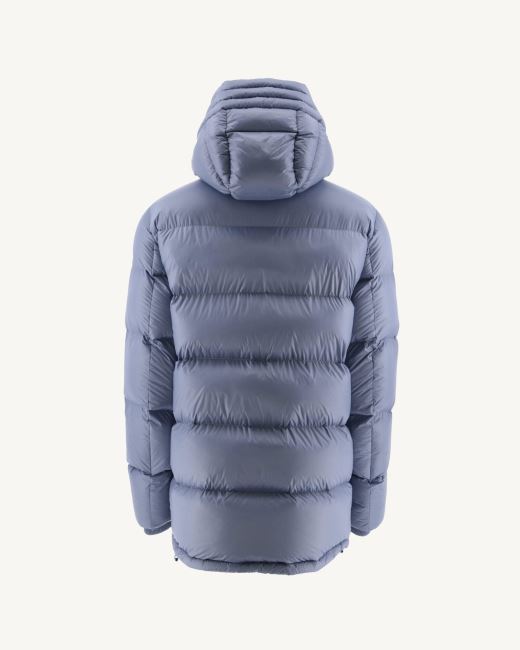 Jott Washed Blue Warm Hooded Down Jacket Dakhla