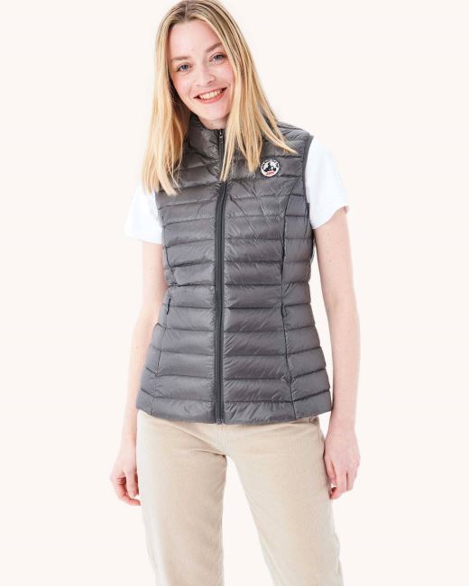 Light Sleeveless Down Jacket Anthracite Seda Jott
