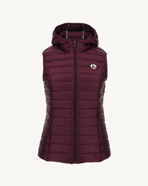 Light Sleeveless Down Jacket Aubergine Mali Jott