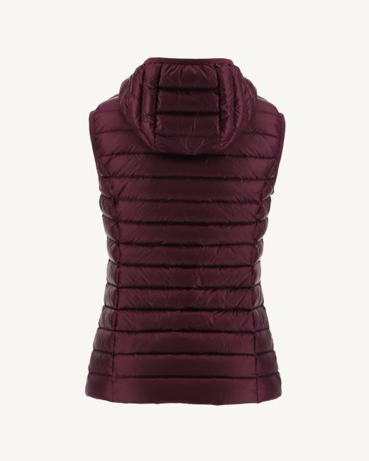 Light Sleeveless Down Jacket Aubergine Mali Jott