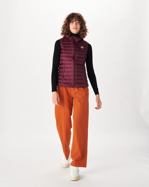 Light Sleeveless Down Jacket Aubergine Mali Jott