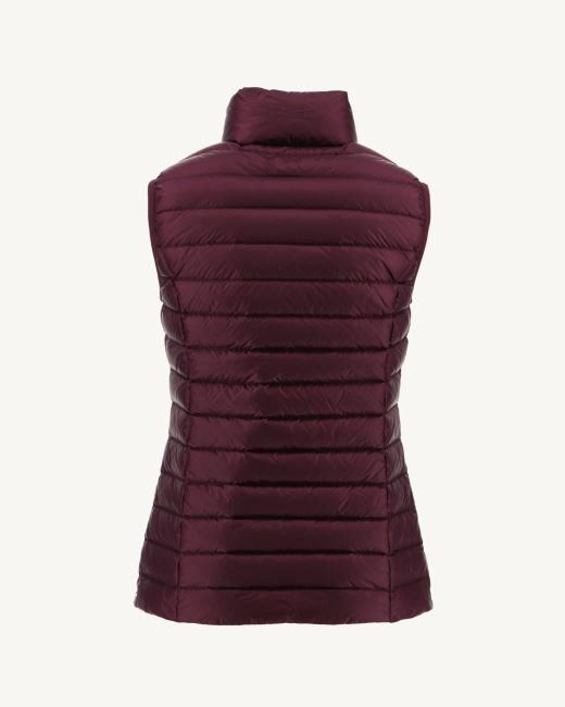 Light Sleeveless Down Jacket Aubergine Seda Jott