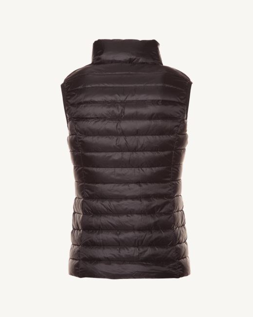 Light Sleeveless Down Jacket Black Seda Jott