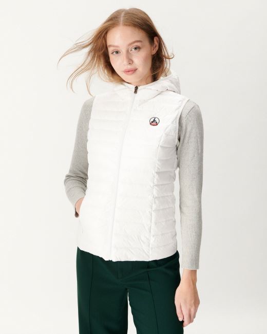 Light Sleeveless Down Jacket Blanc Mali Jott