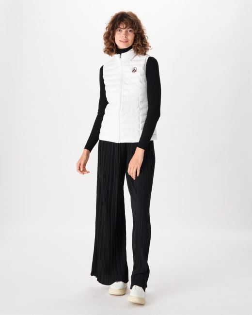 Light Sleeveless Down Jacket Blanc Seda Jott