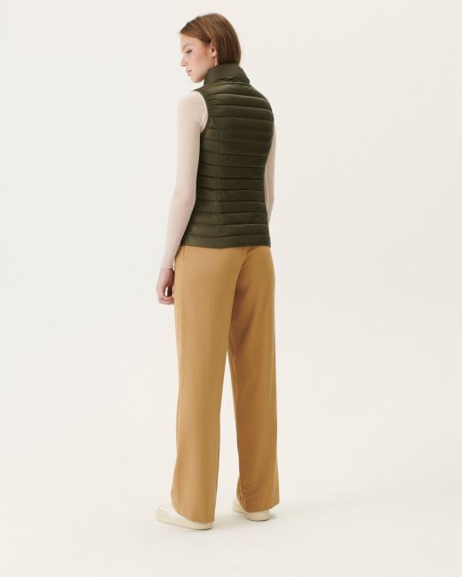 Light Sleeveless Down Jacket Jott Army Seda