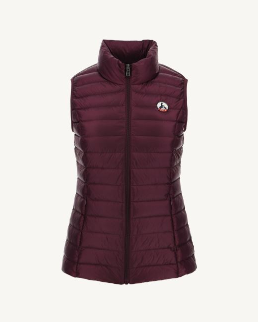 Light Sleeveless Down Jacket Jott Aubergine Seda