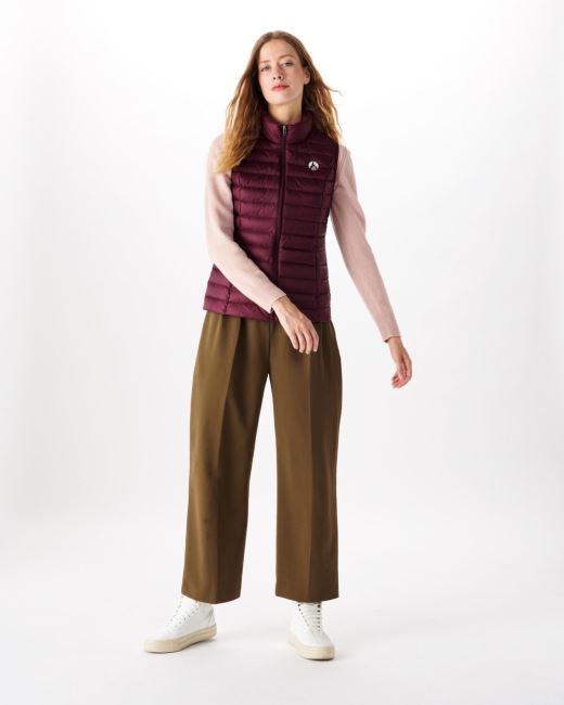 Light Sleeveless Down Jacket Jott Aubergine Seda