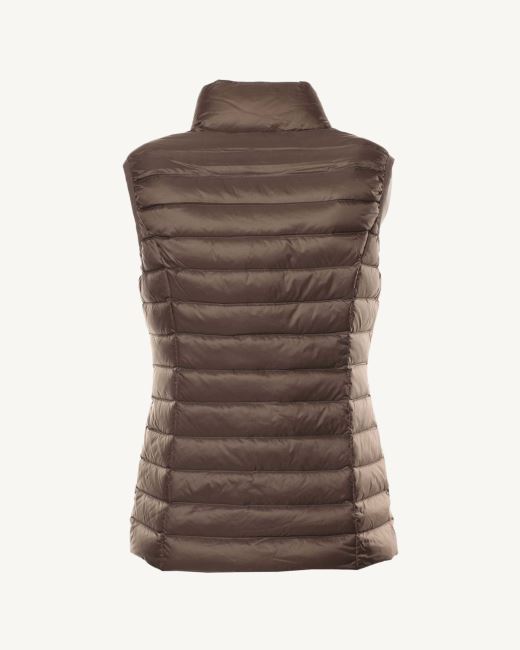 Light Sleeveless Down Jacket Jott Taupe Seda