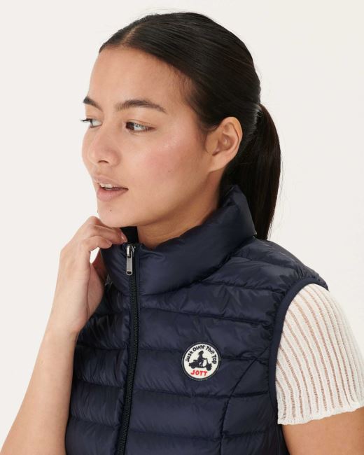 Light Sleeveless Down Jacket Navy Seda Jott