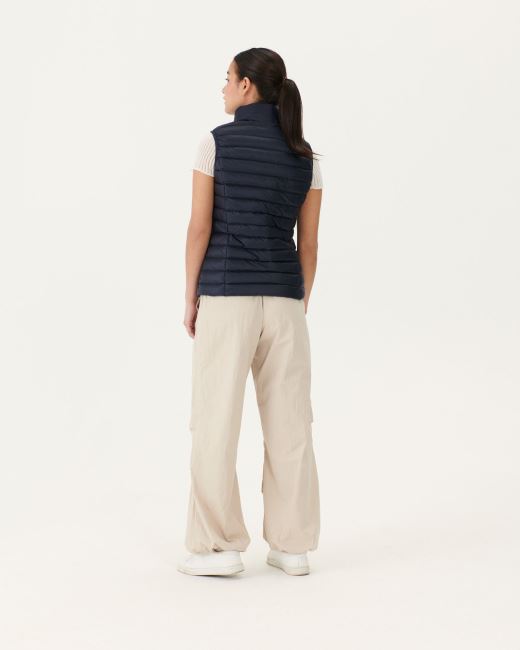 Light Sleeveless Down Jacket Navy Seda Jott