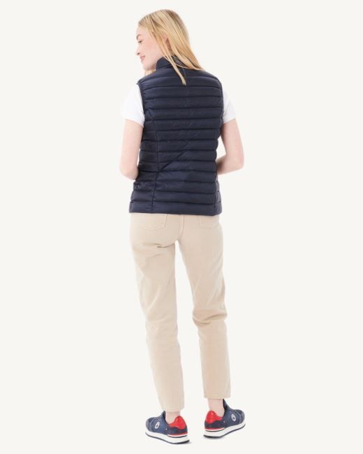 Light Sleeveless Down Jacket Navy Seda Jott