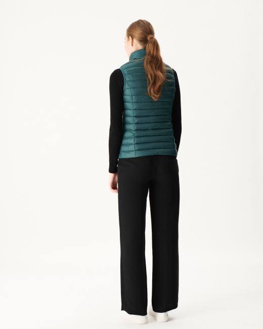 Light Sleeveless Down Jacket Vert Fonce Seda Jott