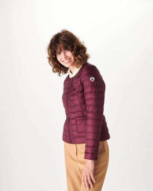 Lightweight Down Jacket Aubergine Douda Jott