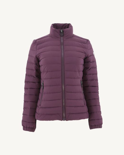 Lightweight Down Jacket Aubergine Jade Jott