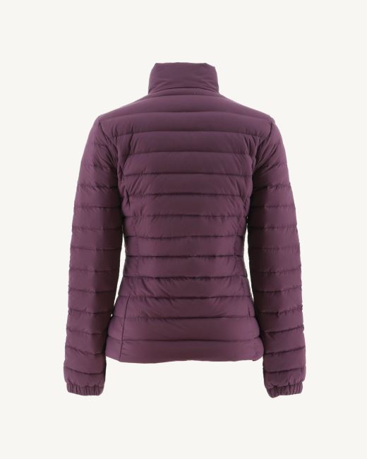 Lightweight Down Jacket Aubergine Jade Jott