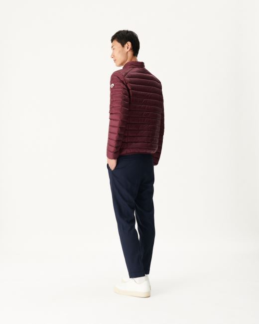 Lightweight Down Jacket Aubergine Mat Jott